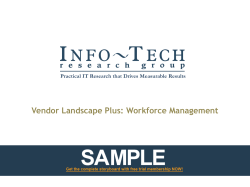 HRMS or WFMS? - Info-Tech Research Group