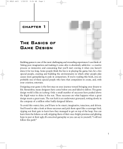 The Basics of Game Design