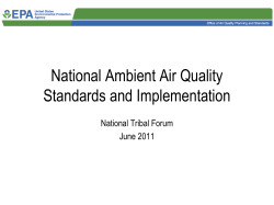 NAAQS Implementation
