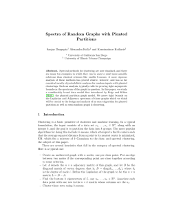 Spectra of Random Graphs with Planted Partitions