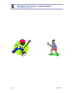 How to become an FYL Coach - Framingham Youth Lacrosse