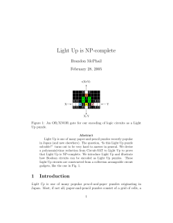 Light Up is NP-complete