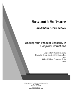 Dealing with Product Similarity in Conjoint Simulations