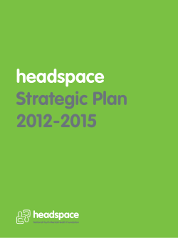 headspace Strategic Plan 2012-2015