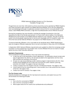 Nationally Affiliated PRSSA Student