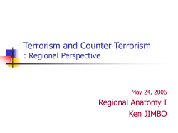 Terrorism and Counter-Terrorism