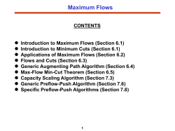 NETWORK FLOWS AND COMBINATORIAL OPTIMIZATION