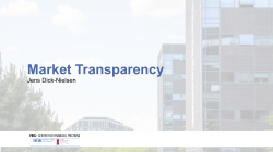 Market Transparency