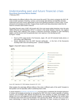 Understanding past and future financial crises