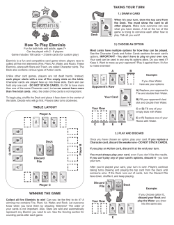 How To Play Eleminis