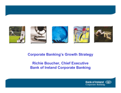 Corporate Banking`s Growth Strategy Richie