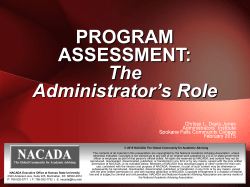 Program Assessment - nacada