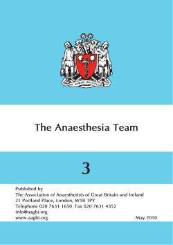 The Anaesthesia Team
