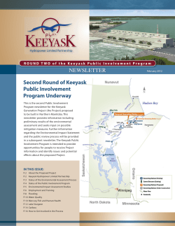 Keeyask Generation Project Newsletter &ndash; Round Two Feb 2012