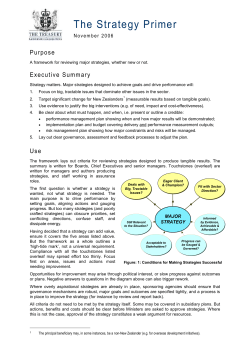 Touchstones for Assessing Strategies