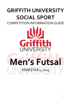 BASKETBALL RULES FOR GRIFFITH UNIVERSITY