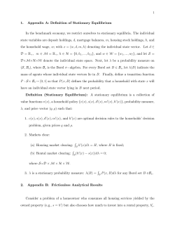 1. Appendix A: Definition of Stationary Equilibrium