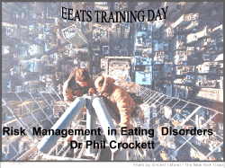 PPTRisk management ED - Scottish Eating Disorders Interest