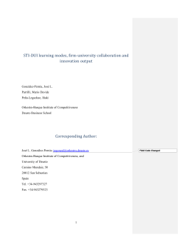 STI-DUI learning modes, firm-university collaboration and innovation
