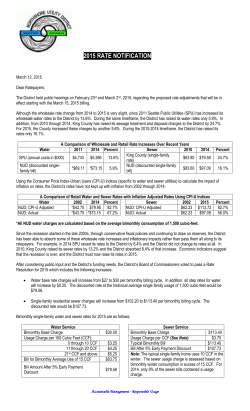 2015 rate notification - Northshore Utility District
