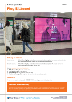 Play Billboard - Clear Channel