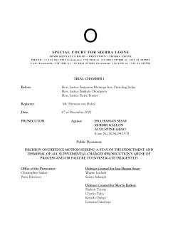 MS Word Version - Special Court for Sierra Leone