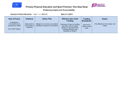 Amount of Grant Received * Year 1: &pound; Date: