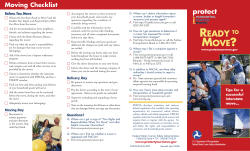 FMCSA Ready-To-Move Brochure