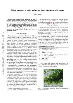 Effectiveness of greedily collecting items in open world games