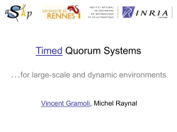 Timed Quorum Systems for large-scale and dynamic environments