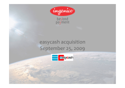 Ingenico Group - Global leader in seamless payment
