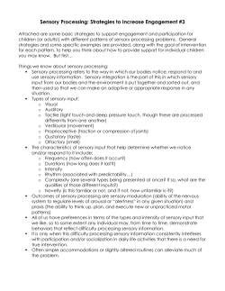 Sensory Processing: Strategies to Increase Engagement #3