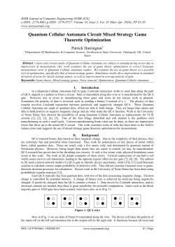 Quantum Cellular Automata Circuit Mixed Strategy Game Theoretic