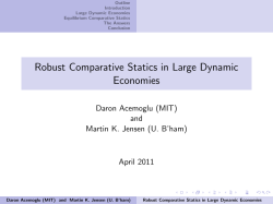 Robust Comparative Statics in Large Dynamic Economies