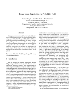 Range Image Registration via Probability Field
