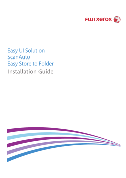 Easy UI Solution / Scan Auto / Easy Store to Folder