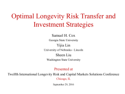 Pension Risk Management in the Enterprise Risk Management