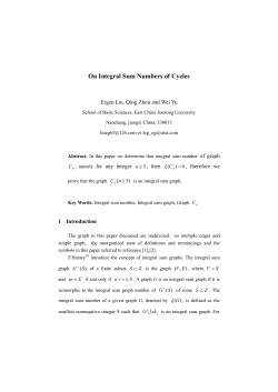 On Integral Sum Numbers of Cycles.