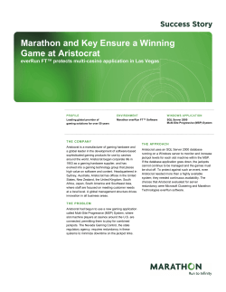 Marathon and Key Ensure a Winning Game at Aristocrat