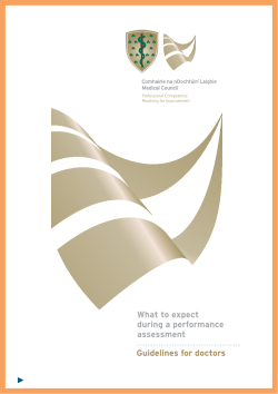 Guidelines for doctors What to expect during a performance