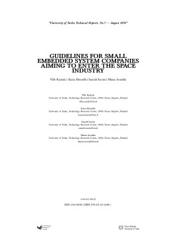 guidelines for small embedded system companies aiming to enter