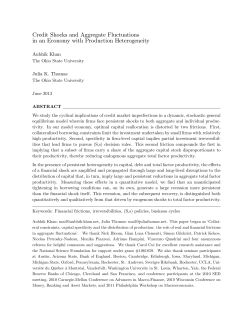 Credit Shocks and Aggregate Fluctuations in an Economy with