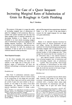 The Case of a Queer Isoquant: Increasing Marginal Rates of