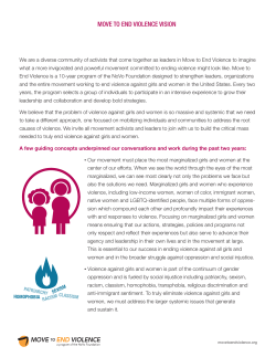 MOVE TO END VIOLENCE VISION