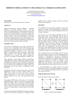 midpoint displacement in multifractal terrain generation