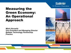 Mitch Horowitz, Vice President and Managing Director, Battelle