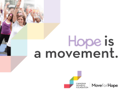 Move for Hope - Canadian Women`s Foundation