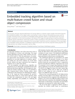 Embedded tracking algorithm based on multi