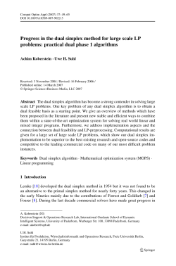 Progress in the dual simplex method for large scale LP problems