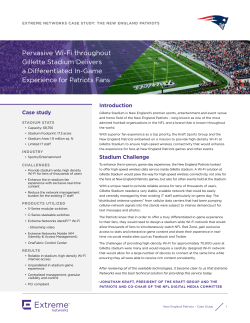 New England Patriots &ndash; Case Study